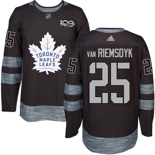 Adidas Maple Leafs #25 James Van Riemsdyk Black 1917-2017 100th Anniversary Stitched NHL Jersey