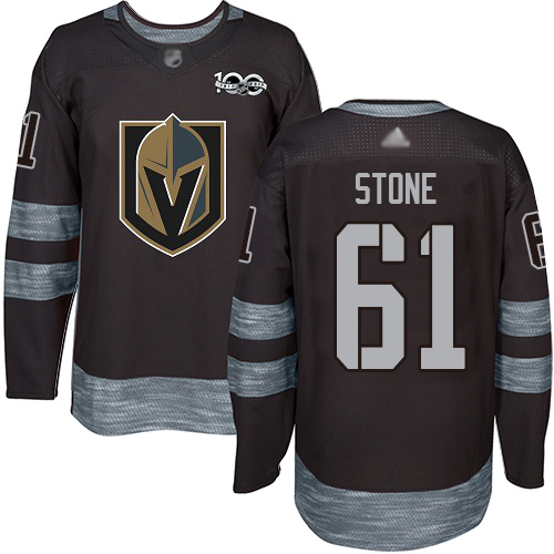 Adidas Golden Knights #61 Mark Stone Black 1917-2017 100th Anniversary Stitched NHL Jersey