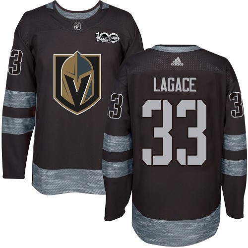 Adidas Golden Knights #33 Maxime Lagace Black 1917-2017 100th Anniversary Stitched NHL Jersey - Click Image to Close