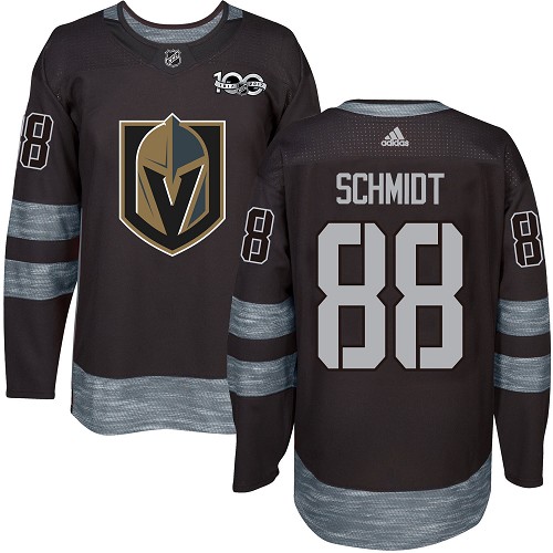 Adidas Golden Knights #88 Nate Schmidt Black 1917-2017 100th Anniversary Stitched NHL Jersey