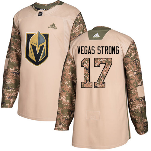 Adidas Golden Knights #17 Vegas Strong Camo Authentic 2017 Veterans Day Stitched NHL Jersey - Click Image to Close