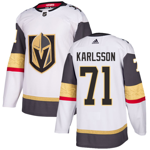 Adidas Golden Knights #71 William Karlsson White Road Authentic Stitched NHL Jersey