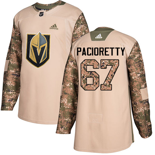 Adidas Golden Knights #67 Max Pacioretty Camo Authentic 2017 Veterans Day Stitched NHL Jersey