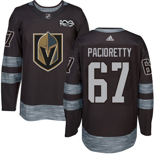 Adidas Golden Knights #67 Max Pacioretty Black 1917-2017 100th Anniversary Stitched NHL Jersey