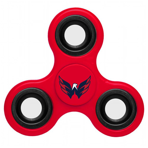 NHL Washington Capitals 3 Way Fidget Spinner A107 - Red - Click Image to Close