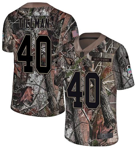 Nike Cardinals #40 Pat Tillman Camo Men's Stitched NFL Limited Rush Realtree Jersey