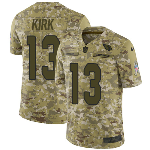 Nike Cardinals #13 Christian Kirk Camo Men's Stitched NFL Limited 2018 Salute to Service Jersey