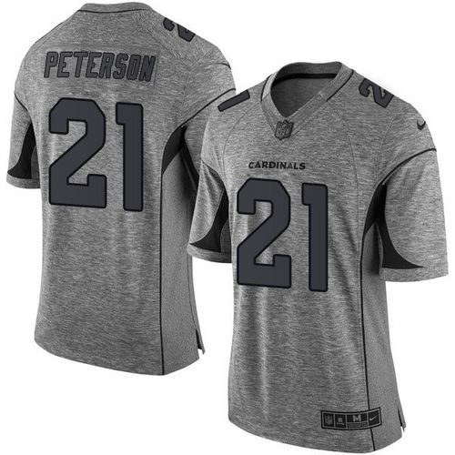 Nike Cardinals #21 Patrick Peterson Gray Men's Stitched NFL Limited Gridiron Gray Jersey