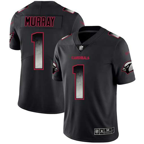 Cardinals #1 Kyler Murray Black Men's Stitched Football Vapor Untouchable Limited Smoke Fashion Jersey - Click Image to Close