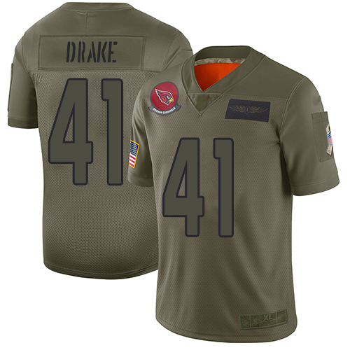 Cardinals #41 Kenyan Drake Camo Men's Stitched Football Limited 2019 Salute To Service Jersey