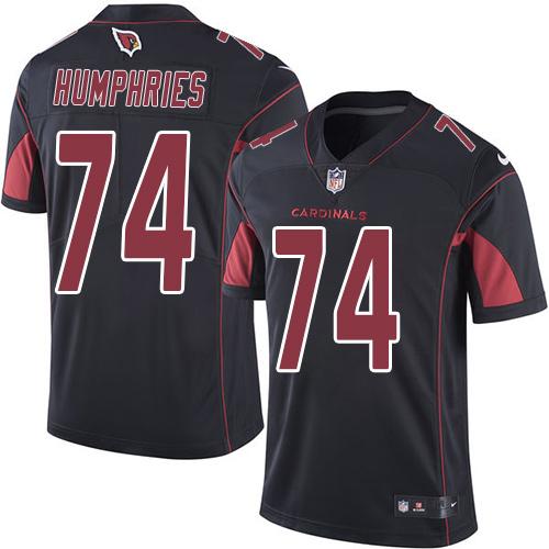 Nike Cardinals #74 D.J. Humphries Black Men's Stitched NFL Limited Rush Jersey - Click Image to Close