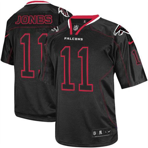 Nike Falcons #11 Julio Jones Lights Out Black Men's Stitched NFL Elite Jersey