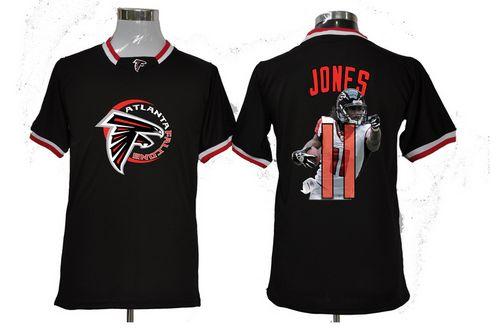 Nike Falcons #11 Julio Jones Black Men's NFL Game All Star Fashion Jersey