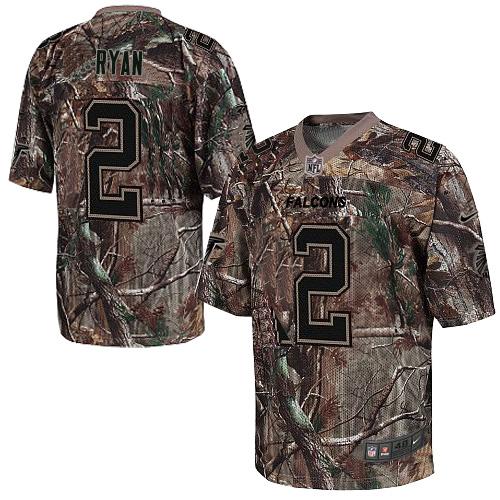 Nike Falcons #2 Matt Ryan Camo Men's Stitched NFL Realtree Elite Jersey