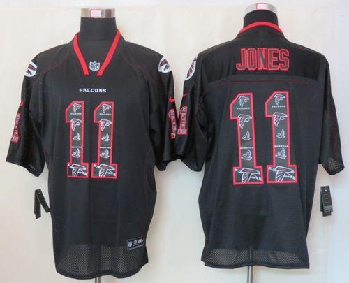 Nike Falcons #11 Julio Jones New Lights Out Black Men's Stitched NFL Elite Jersey