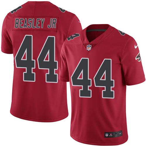 Nike Falcons #44 Vic Beasley Jr Red Men's Stitched NFL Limited Rush Jersey - Click Image to Close