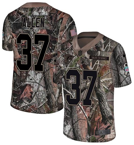 Nike Falcons #37 Ricardo Allen Camo Men's Stitched NFL Limited Rush Realtree Jersey