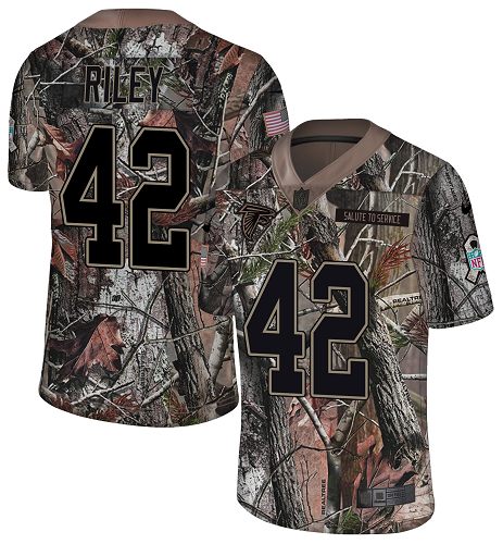 Nike Falcons #42 Duke Riley Camo Men's Stitched NFL Limited Rush Realtree Jersey