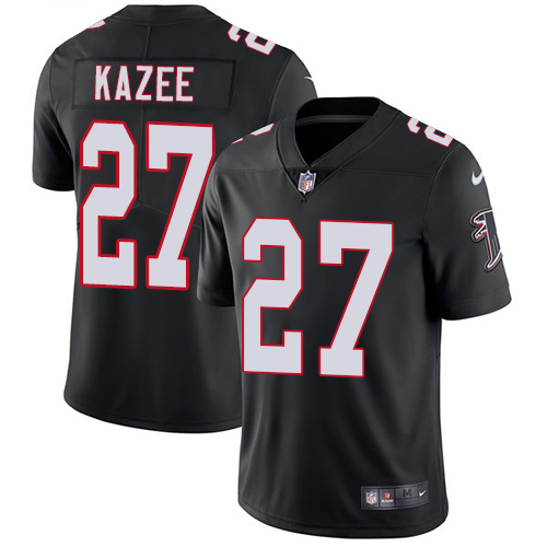 Nike Falcons #27 Damontae Kazee Black Alternate Men's Stitched NFL Vapor Untouchable Limited Jersey