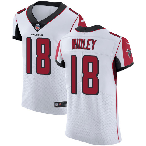 Nike Falcons #18 Calvin Ridley White Men's Stitched NFL Vapor Untouchable Elite Jersey