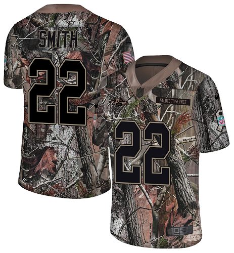 Nike Ravens #22 Jimmy Smith Camo Men's Stitched NFL Limited Rush Realtree Jersey