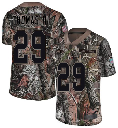 Nike Ravens #29 Earl Thomas III Camo Men's Stitched NFL Limited Rush Realtree Jersey - Click Image to Close