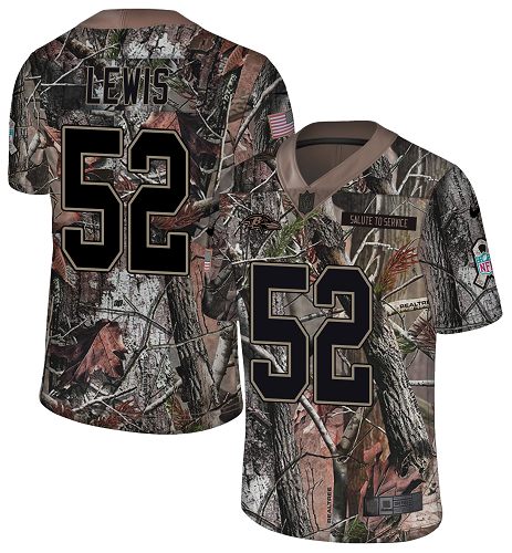 Nike Ravens #52 Ray Lewis Camo Men's Stitched NFL Limited Rush Realtree Jersey