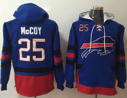 Nike Bills #25 LeSean McCoy Royal Blue/Red Name & Number Pullover NFL Hoodie