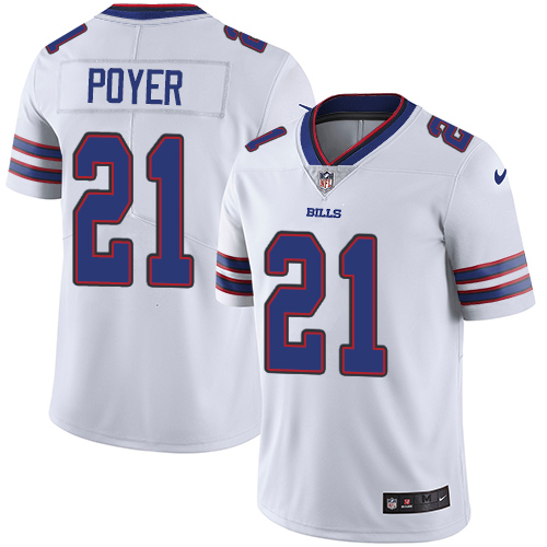 Nike Bills #21 Jordan Poyer White Men's Stitched NFL Vapor Untouchable Limited Jersey