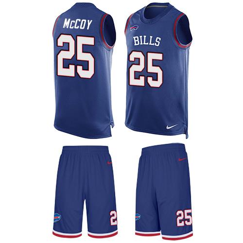 Nike Bills #25 LeSean McCoy Royal Blue Team Color Men's Stitched NFL Limited Tank Top Suit Jersey