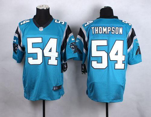 Nike Panthers #54 Shaq Thompson Blue Alternate Men's Stitched NFL Elite Jersey