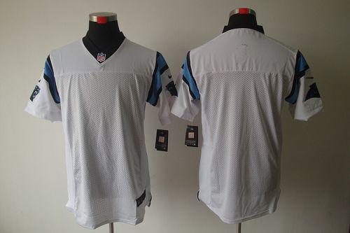 Nike Panthers Blank White Men's Stitched NFL Elite Jersey