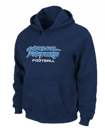 Carolina Panthers Authentic Font Pullover Hoodie Dark Blue