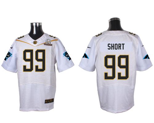 Nike Panthers #99 Kawann Short White 2016 Pro Bowl Men's Stitched NFL Elite Jersey