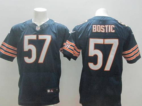 Nike Bears #57 Jon Bostic Navy Blue Team Color Men's Stitched NFL Elite Jersey - Click Image to Close