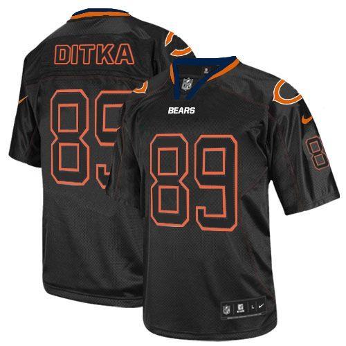 Nike Bears #89 Mike Ditka Lights Out Black Men's Stitched NFL Elite Jersey