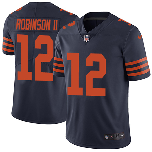 Nike Bears #12 Allen Robinson II Navy Blue Alternate Men's Stitched NFL Vapor Untouchable Limited Jersey