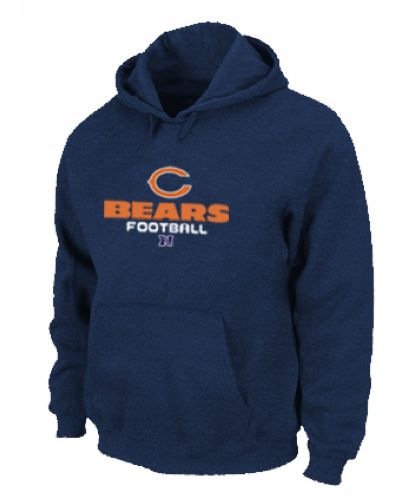 Chicago Bears Critical Victory Pullover Hoodie Dark Blue - Click Image to Close