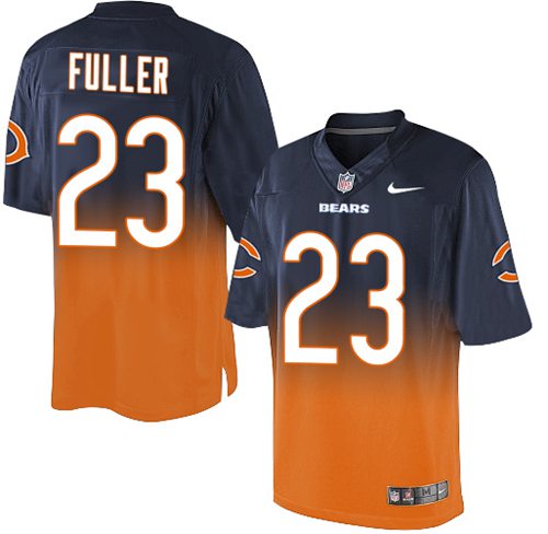 Nike Bears #23 Kyle Fuller Navy Blue/Orange Men's Stitched NFL Elite Fadeaway Fashion Jersey