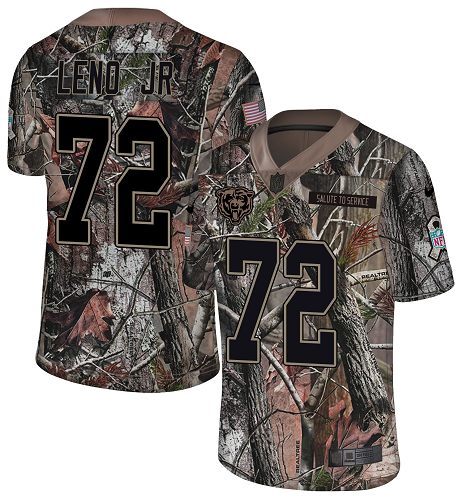 Nike Bears #72 Charles Leno Jr Camo Men's Stitched NFL Limited Rush Realtree Jersey