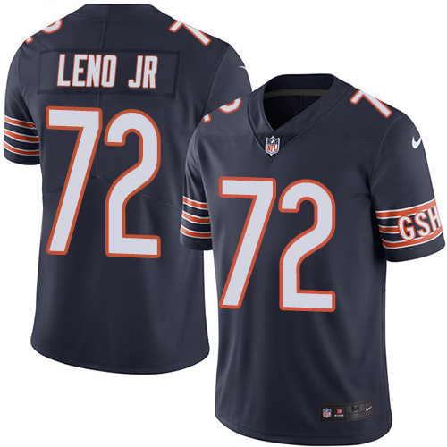 Nike Bears #72 Charles Leno Jr Navy Blue Team Color Men's Stitched NFL Vapor Untouchable Limited Jersey