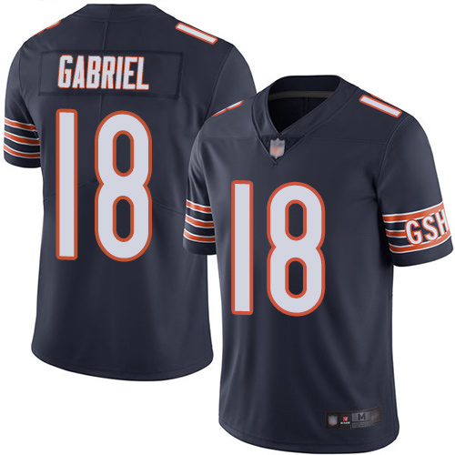 Bears #18 Taylor Gabriel Navy Blue Team Color Men's Stitched Football Vapor Untouchable Limited Jersey