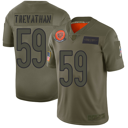 Bears #59 Danny Trevathan Camo Men's Stitched Football Limited 2019 Salute To Service Jersey - Click Image to Close