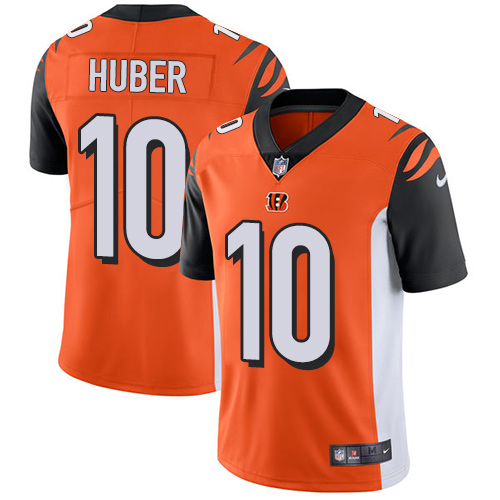 Nike Bengals #10 Kevin Huber Orange Alternate Men's Stitched NFL Vapor Untouchable Limited Jersey