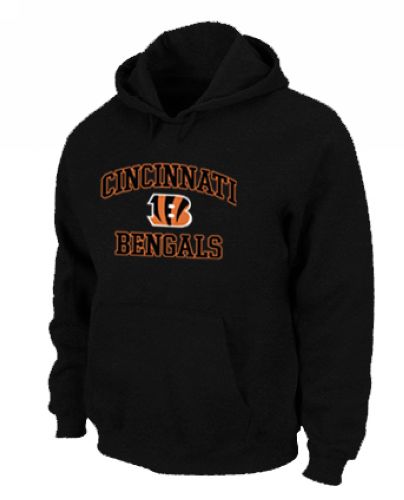 Cincinnati Bengals Heart & Soul Pullover Hoodie Black - Click Image to Close