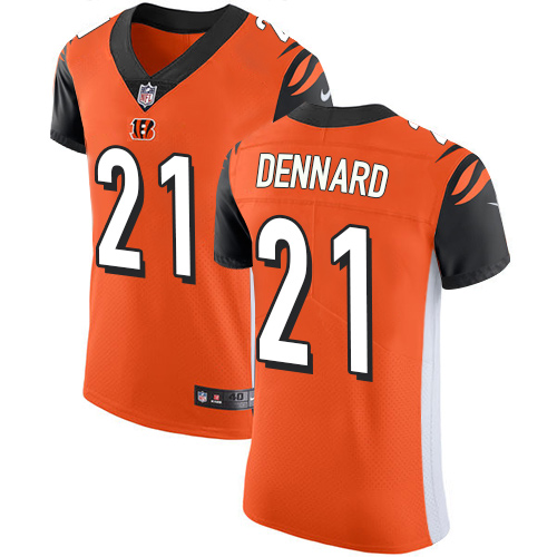 Nike Bengals #21 Darqueze Dennard Orange Alternate Men's Stitched NFL Vapor Untouchable Elite Jersey