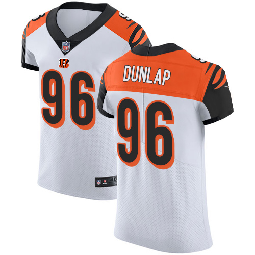 Nike Bengals #96 Carlos Dunlap White Men's Stitched NFL Vapor Untouchable Elite Jersey