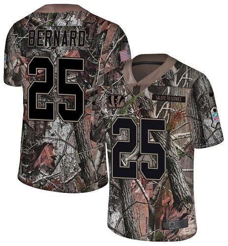 Nike Bengals #25 Giovani Bernard Camo Men's Stitched NFL Limited Rush Realtree Jersey