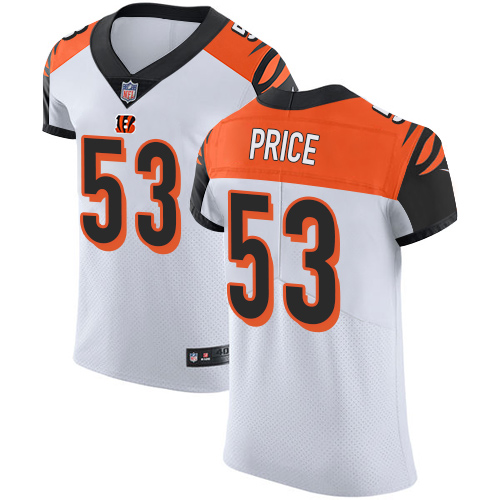 Nike Bengals #53 Billy Price White Men's Stitched NFL Vapor Untouchable Elite Jersey