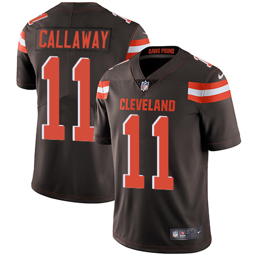 Nike Browns #11 Antonio Callaway Brown Team Color Men's Stitched NFL Vapor Untouchable Limited Jersey - Click Image to Close